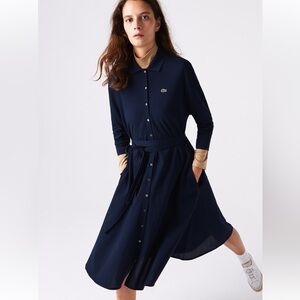 Lacoste Long Sleeve Polo Dress